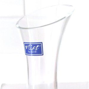Vintage Flirt by R&B Glass and Cobalt Blue Accent Bud Vase